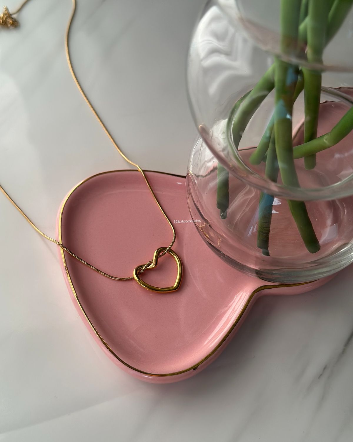 Golden heart neckless - Stainless Steel