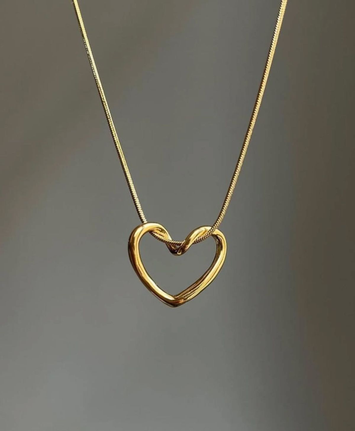 Golden heart neckless - Stainless Steel