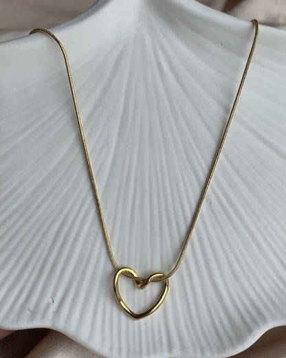 Golden heart neckless - Stainless Steel